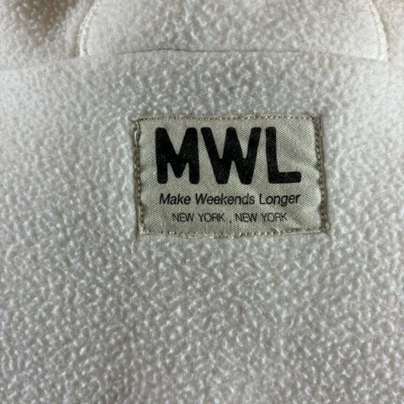 Ladies Madewell Made Weekends Longer Color Block Full Zip Fleece Jacket Large - Picture 8 of 10